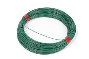 Tough & durable plastic-coated wire for fixing damaged oyster grow bags and netting. Perfect in the garden for training plants or for trellis work.