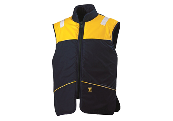 The BARAKA Flotation Waistcoat from GUY COTTEN comes with an acrylic fur lining. It is light weight, very comfortable and does not restrict movement.