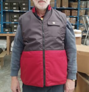 This sleeveless Guy Cotten Bosquet Bodywarmer (Gilet) is lined with textile fur and has two large front pockets and two side hand warmer pockets.