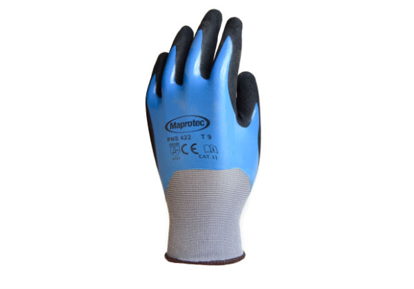 Featuring an all-over coat of nitrile for extra puncture protection these MAPROTEC Blue & Black Gloves are an excellent addition to our specialist range.