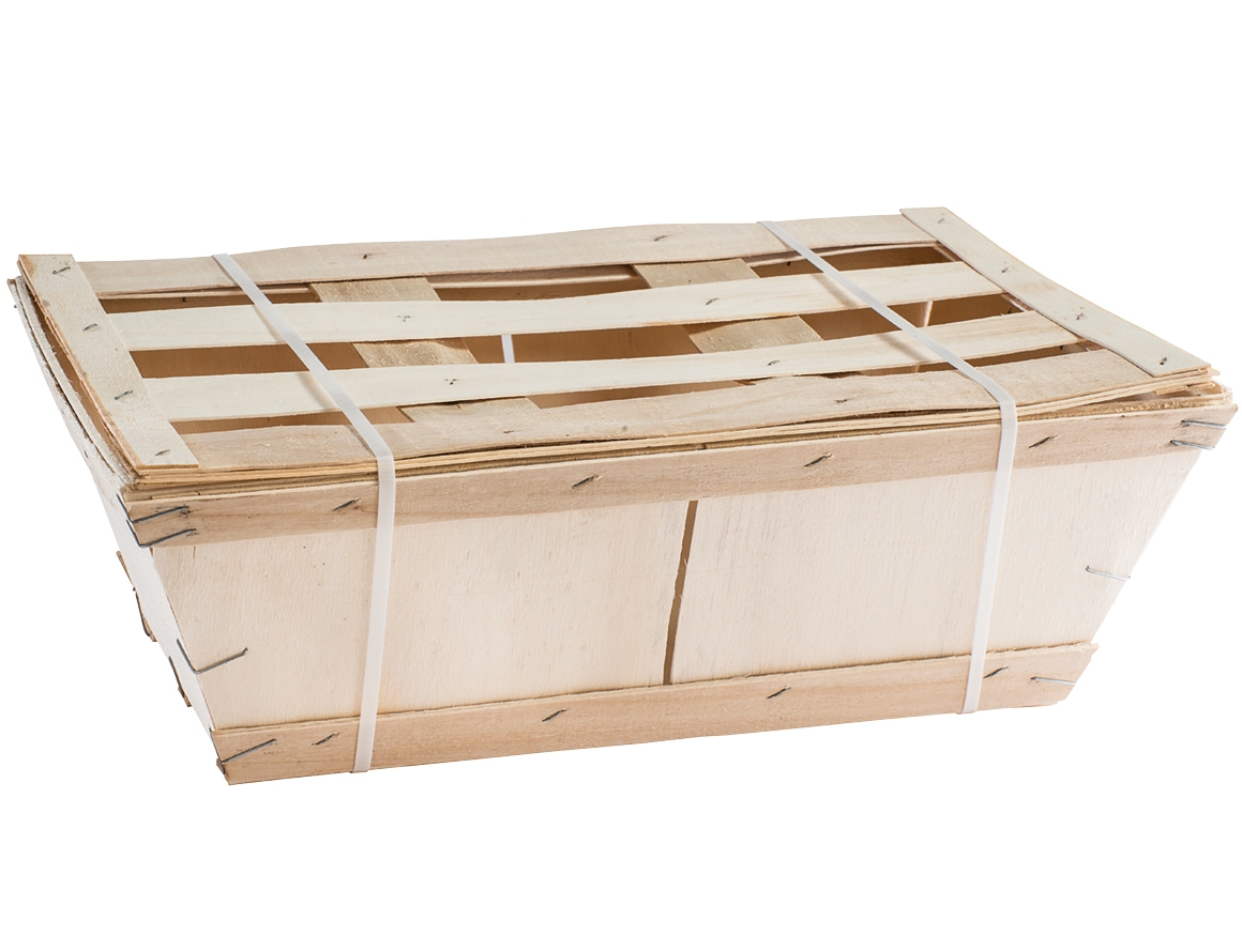 Slatted Wooden lid on basket