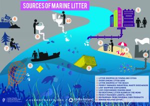 Sources of Marine Litter Infographic