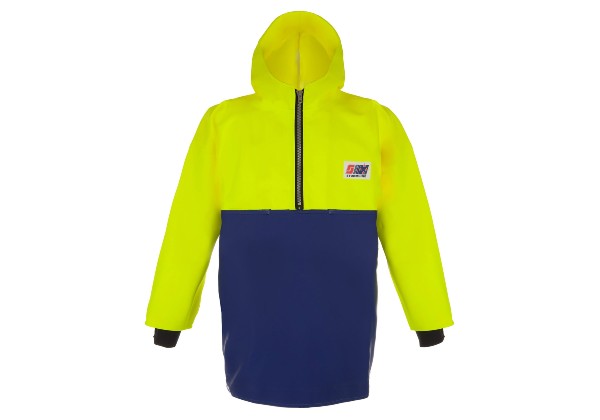 Stormline Crew 211 Heavy Duty Foul Weather PVC Jacket, Large (L) Neon/Blue