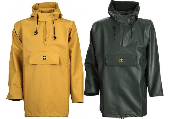With a peaked hood and open sleeves, this Guy Cotton smock is the industry standard and features a chest pocket and a wide hood with visor.
