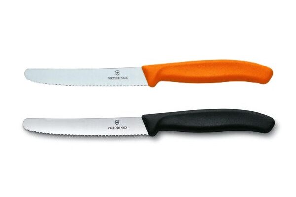 The Victorinox Tomato Knife is an essential tool in your kit bag? Light and ergonomical with a blade sharp enough to cut through rope.