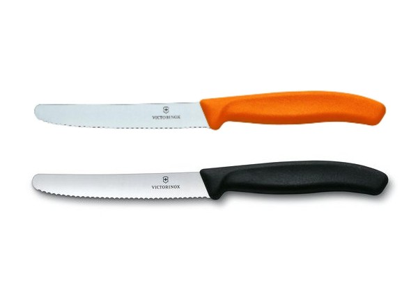 The Victorinox Tomato Knife is an essential tool in your kit bag? Light and ergonomical with a blade sharp enough to cut through rope.