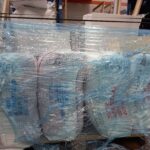 Blue-tinted Pallet Wrap