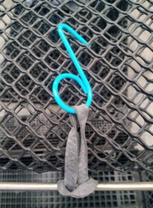 Triskell Blue Oyster Bag Hooks are manufactured here in Ireland for Triskell Seafood and are suitable for the larger mesh oyster bags (9 to 14MM).