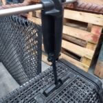 Strong polyurethane storm clips attach to the stainless steel cross bars of your trestle to allow your AP6 Baskets to hang free.